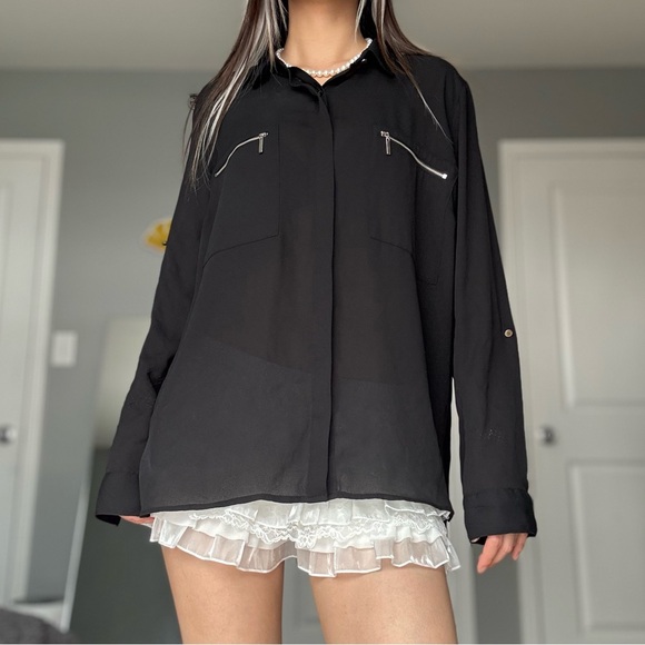 Sheer Convertible Blouse - Picture 2 of 15